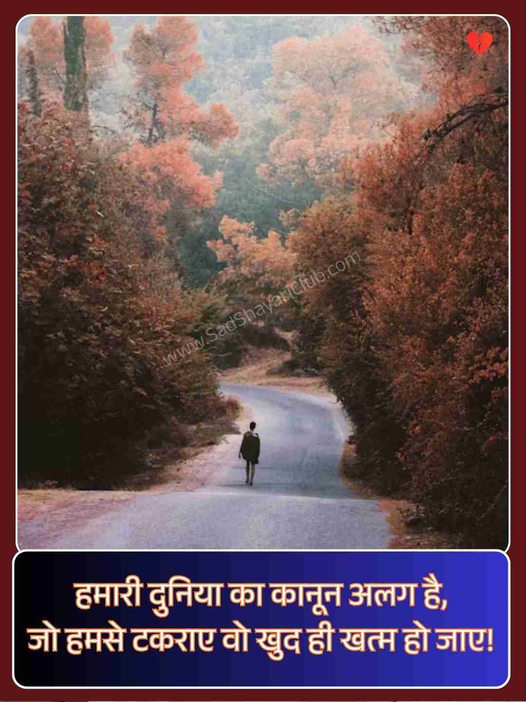 Hindi Shayari 2 Line Attitude​_2